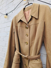Load image into Gallery viewer, 1970s caramel brown wool trouser suit
