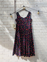 Load image into Gallery viewer, 90&#39;s Laura Ashley made in Great Britain black and floral dress and jacket
