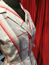 Load image into Gallery viewer, Vintage 1950s Red &amp; White Checked Shirtwaister Swing Dress
