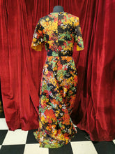 Load image into Gallery viewer, Vintage 1970s Autumn Print Maxi Dress
