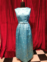 Load image into Gallery viewer, Vintage Early 1960s Pastel Blue Satin Ankle Length Evening Gown
