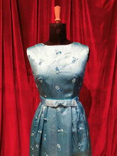 Load image into Gallery viewer, Vintage Early 1960s Pastel Blue Satin Ankle Length Evening Gown
