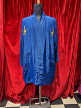Load image into Gallery viewer, Vintage Navy Blue Haori with Red Lining &amp; Gold Embroidery Dragon
